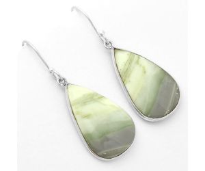 Natural Serpentine Earrings SDE62482 E-1001, 15x25 mm