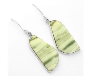 Natural Serpentine Earrings SDE62498 E-1001, 13x27 mm