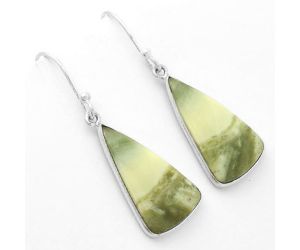 Natural Serpentine Earrings SDE62499 E-1001, 12x22 mm