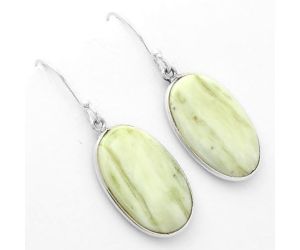 Natural Serpentine Earrings SDE62508 E-1001, 13x21 mm