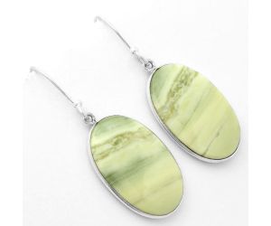 Natural Serpentine Earrings SDE62509 E-1001, 15x24 mm