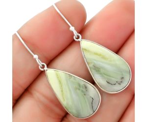 Natural Serpentine Earrings SDE62513 E-1001, 13x23 mm