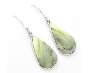 Natural Serpentine Earrings SDE62513 E-1001, 13x23 mm