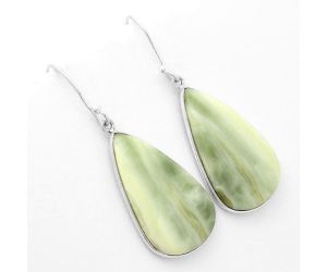 Natural Serpentine Earrings SDE62516 E-1001, 16x28 mm