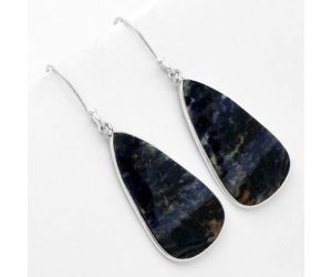 Natural Sodalite Earrings SDE62542 E-1001, 16x28 mm