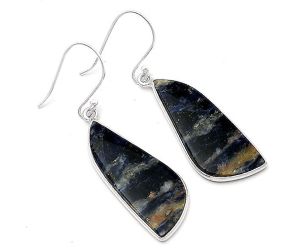 Natural Sodalite Earrings SDE62921 E-1001, 12x30 mm