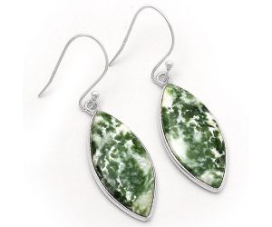 Natural Dioptase Earrings SDE62926 E-1001, 12x26 mm