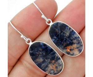 Natural Sodalite Earrings SDE62939 E-1001, 13x22 mm