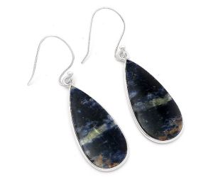 Natural Sodalite Earrings SDE62951 E-1001, 13x28 mm