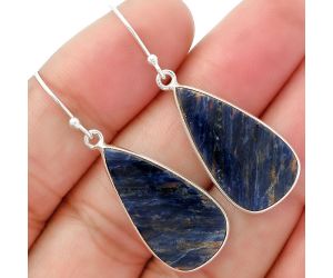 Natural Sodalite Earrings SDE63027 E-1001, 13x25 mm