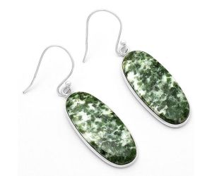 Natural Dioptase Earrings SDE63028 E-1001, 12x27 mm