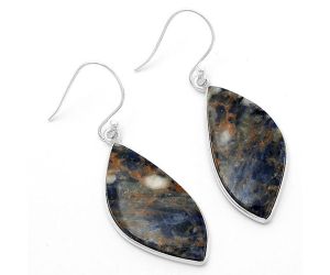 Natural Sodalite Earrings SDE63030 E-1001, 14x30 mm