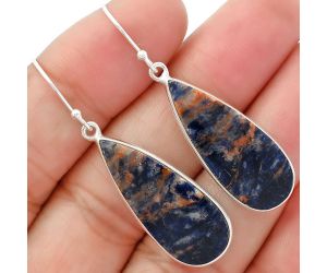 Natural Sodalite Earrings SDE63034 E-1001, 12x29 mm