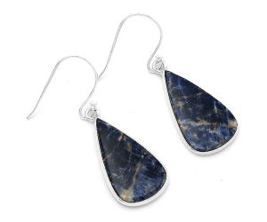 Natural Sodalite Earrings SDE63112 E-1001, 13x23 mm