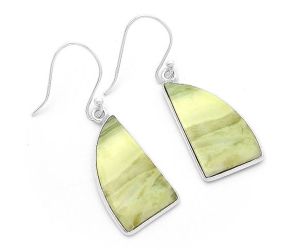 Natural Serpentine Earrings SDE63128 E-1001, 13x23 mm