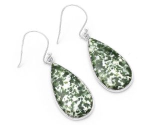 Natural Dioptase Earrings SDE63239 E-1001, 14x26 mm