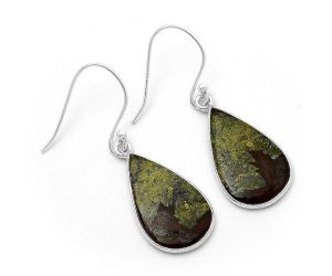 Dragon Blood Stone - South Africa Earrings SDE63265 E-1001, 12x21 mm