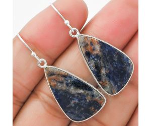 Natural Sodalite Earrings SDE63542 E-1001, 14x25 mm