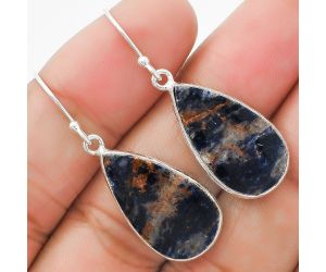 Natural Sodalite Earrings SDE63608 E-1001, 12x24 mm