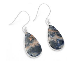 Natural Sodalite Earrings SDE63608 E-1001, 12x24 mm