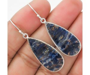 Natural Sodalite Earrings SDE63668 E-1001, 13x28 mm