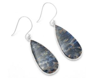 Natural Sodalite Earrings SDE63668 E-1001, 13x28 mm