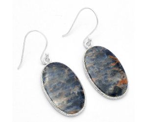 Natural Sodalite Earrings SDE63789 E-1001, 15x25 mm