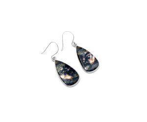 Natural Orange Sodalite Earrings SDE64341 E-1001, 14x28 mm