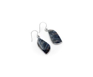 Natural Sodalite Earrings SDE64346 E-1001, 13x27 mm