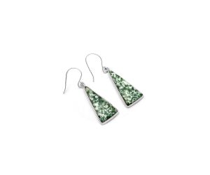 Natural Dioptase Earrings SDE64481 E-1001, 12x26 mm