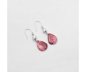 Natural Pink Thulite - Norway Earrings SDE64529 E-1031, 14x19 mm