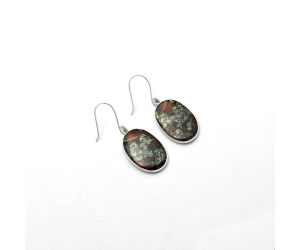 Dragon Blood Stone - South Africa Earrings SDE64581 E-1001, 15x22 mm