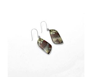 Dragon Blood Stone - South Africa Earrings SDE64599 E-1001, 14x29 mm