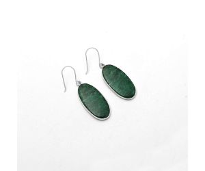 Natural Green Aventurine Earrings SDE64600 E-1001, 14x30 mm