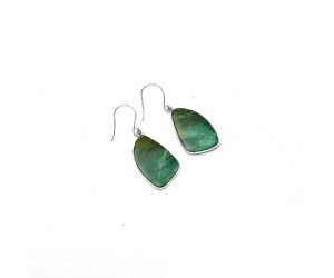 Natural Oregon Skaggs Jasper Earrings SDE64640 E-1001, 15x24 mm