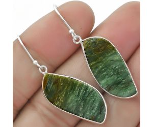 Natural Oregon Skaggs Jasper Earrings SDE64690 E-1001, 11x25 mm