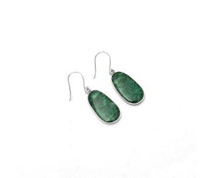 Natural Green Aventurine Earrings SDE64697 E-1001, 12x24 mm