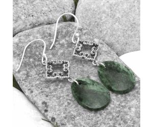 Artisan - Natural Green Aventurine Earrings SDE65186 E-1235, 13x20 mm