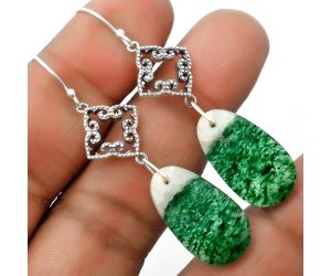 Artisan - Natural Green Aventurine Earrings SDE65187 E-1235, 13x23 mm