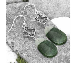 Artisan - Natural Green Aventurine Earrings SDE65187 E-1235, 13x23 mm