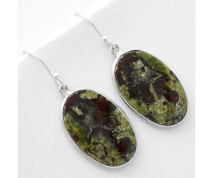 Dragon Blood Stone - South Africa Earrings SDE65979 E-1001, 15x24 mm