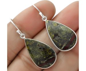 Dragon Blood Stone - South Africa Earrings SDE65983 E-1001, 14x22 mm