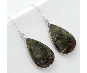 Dragon Blood Stone - South Africa Earrings SDE65983 E-1001, 14x22 mm