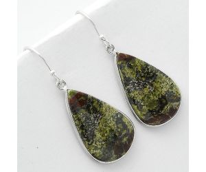 Dragon Blood Stone - South Africa Earrings SDE66014 E-1001, 15x24 mm