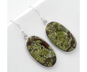 Dragon Blood Stone - South Africa Earrings SDE66018 E-1001, 14x24 mm