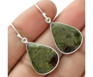 Dragon Blood Stone - South Africa Earrings SDE66019 E-1001, 15x20 mm