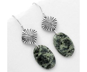 Natural Star Galaxy Jasper Earrings SDE66302 E-1094, 14x21 mm