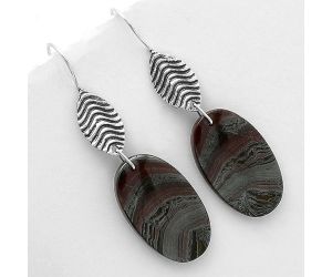 Natural Iron Tiger Eye Earrings SDE66337 E-1203, 16x27 mm