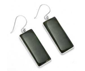 Natural Chrome Chalcedony Earrings SDE66638 E-1001, 13x33 mm