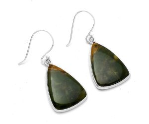 Natural Chrome Chalcedony Earrings SDE66681 E-1001, 15x22 mm